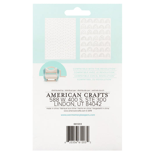 WR - AT - REVOLUTION - EMBOSSING FOLDER - AMY TANGERINE (2 PIECE) CARPETA EMBOSSING RECOLUTION