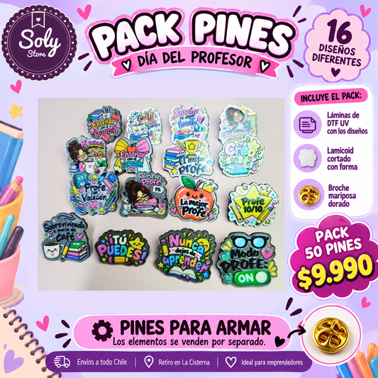 PACK EMPRENDEDOR PINES DÍA DEL PROFESOR