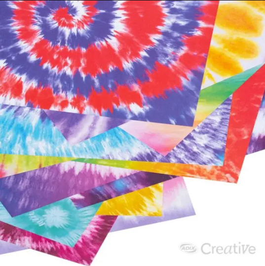 Block Cartulina 12 Diseños Tie Dye 24u 180g CREATIVE