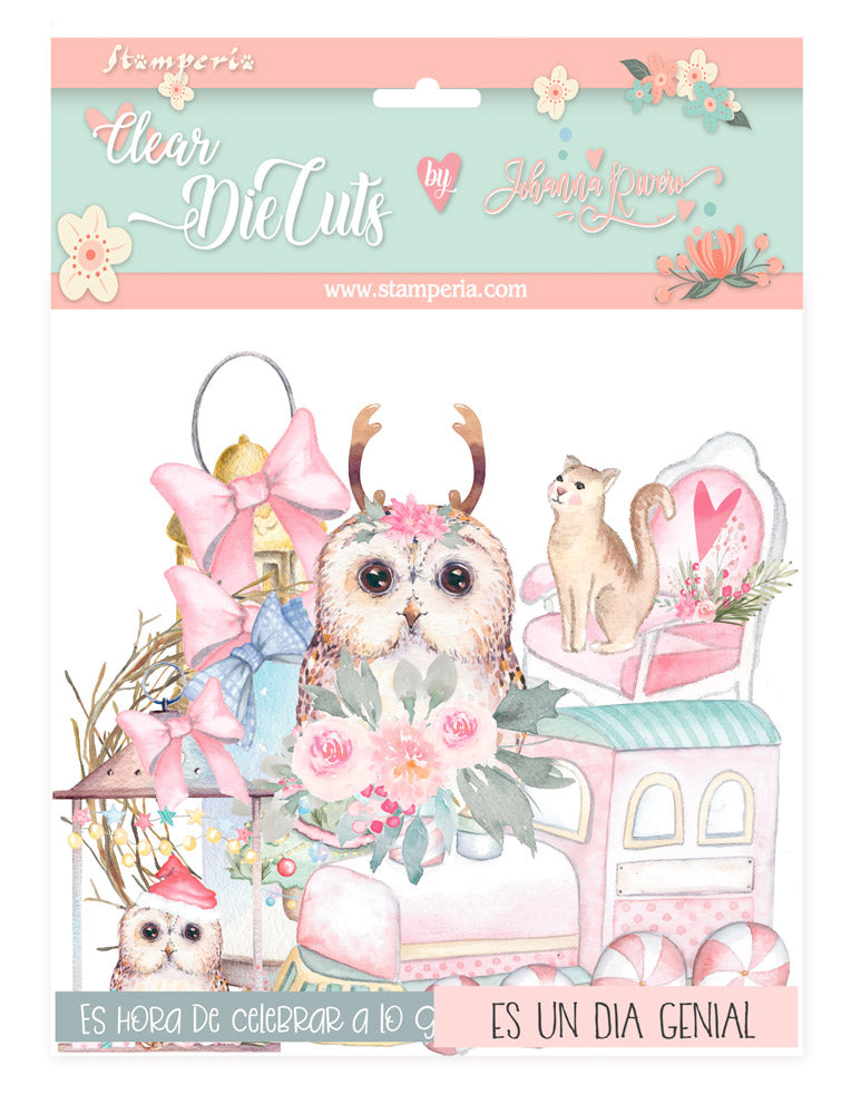 Johanna Rivero - Clear Die Cuts Navidad Rosa