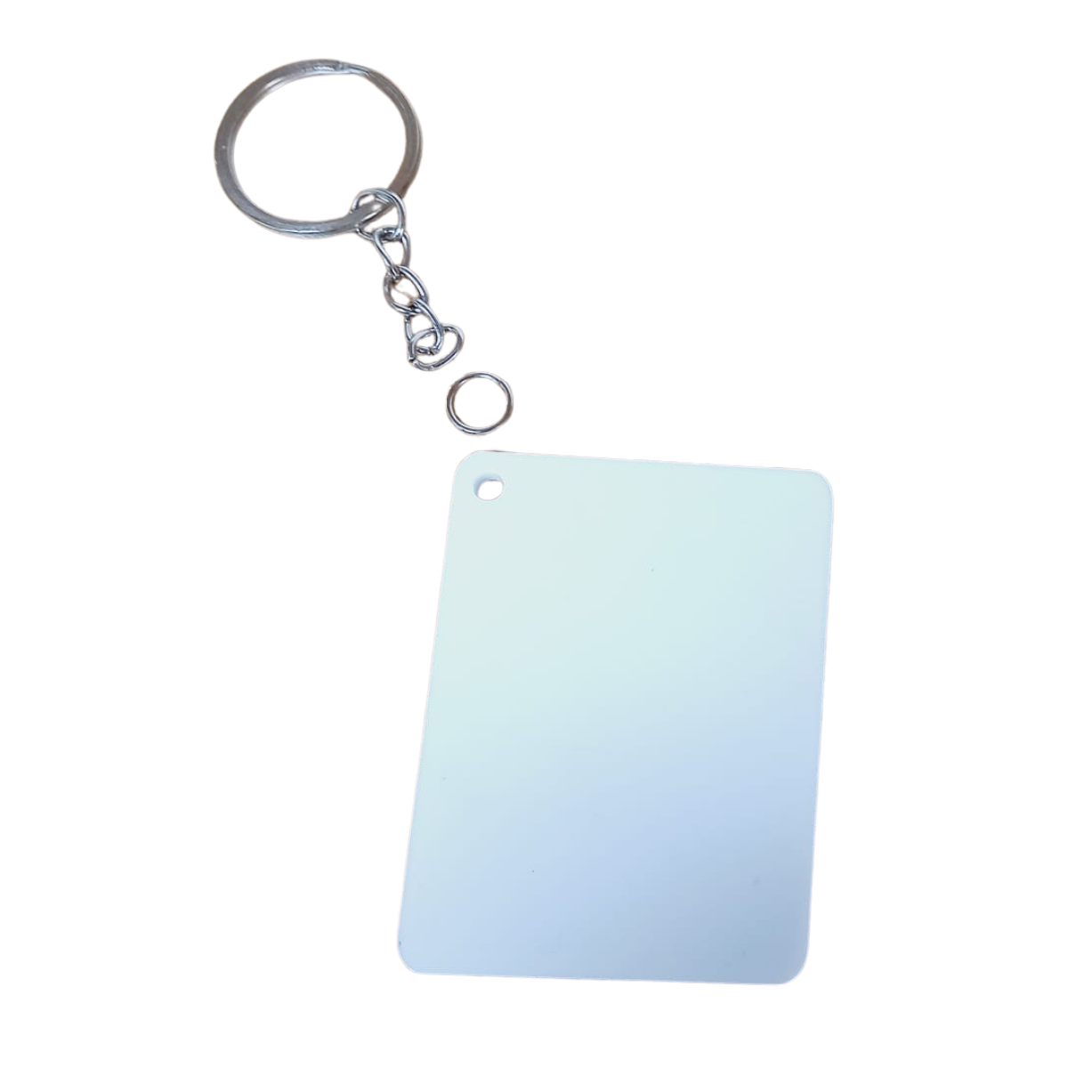 Pack 50 Llaveros Acrílicos rectangular TRANSPARENTE