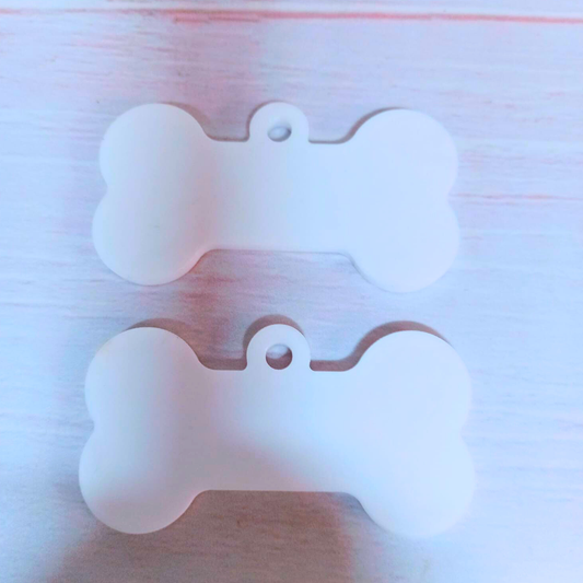 Pack 10un Huesito acrílico blanco sublimable