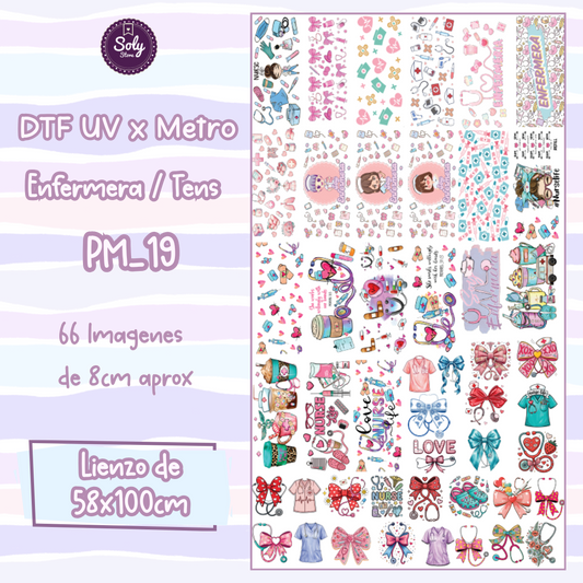 DTF UV x metro Enfermera / Tens 19