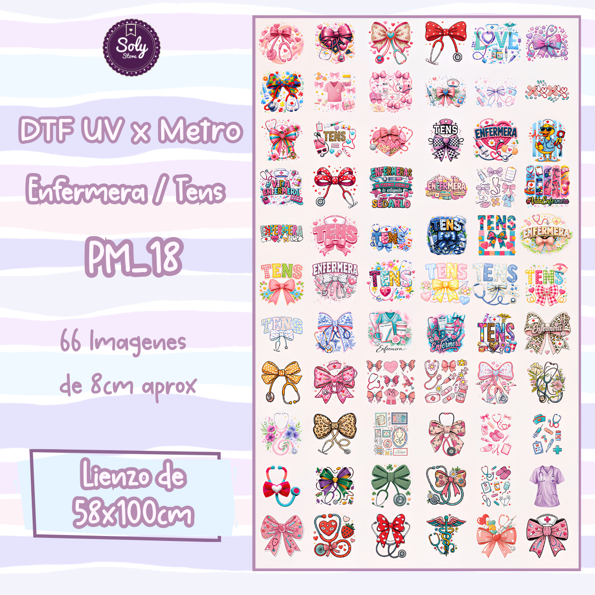 DTF UV x metro Enfermera / Tens PM_18