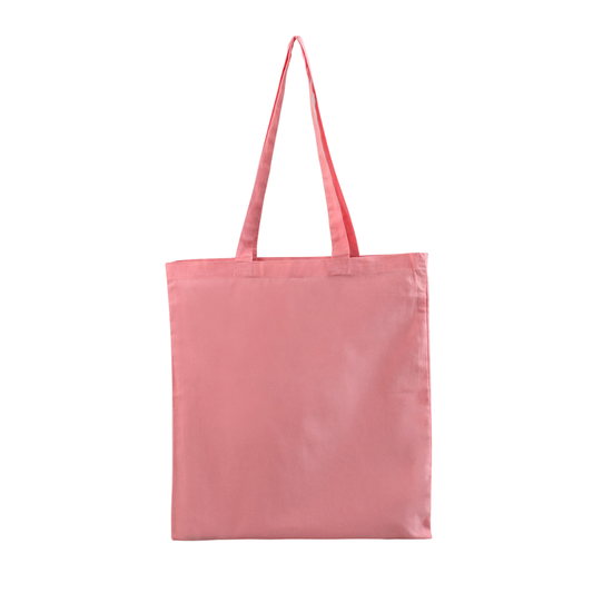 Bolsa algodón rosada 42x38cm