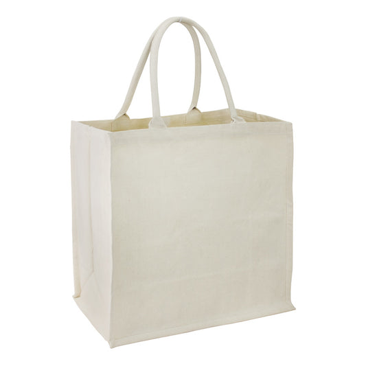 Bolsa grande Algodón manillas redondas 39 x 39 x 19 cm