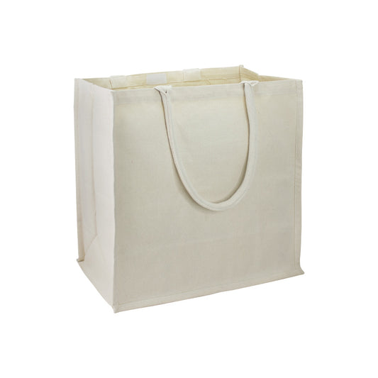 Bolsa grande Algodón manillas redondas 39 x 39 x 19 cm