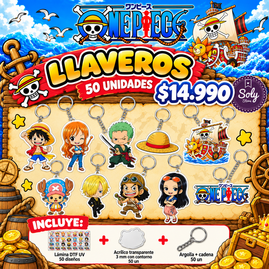 PACK EMPRENDEDOR LLAVERO / ONE PIECE / LLOP01