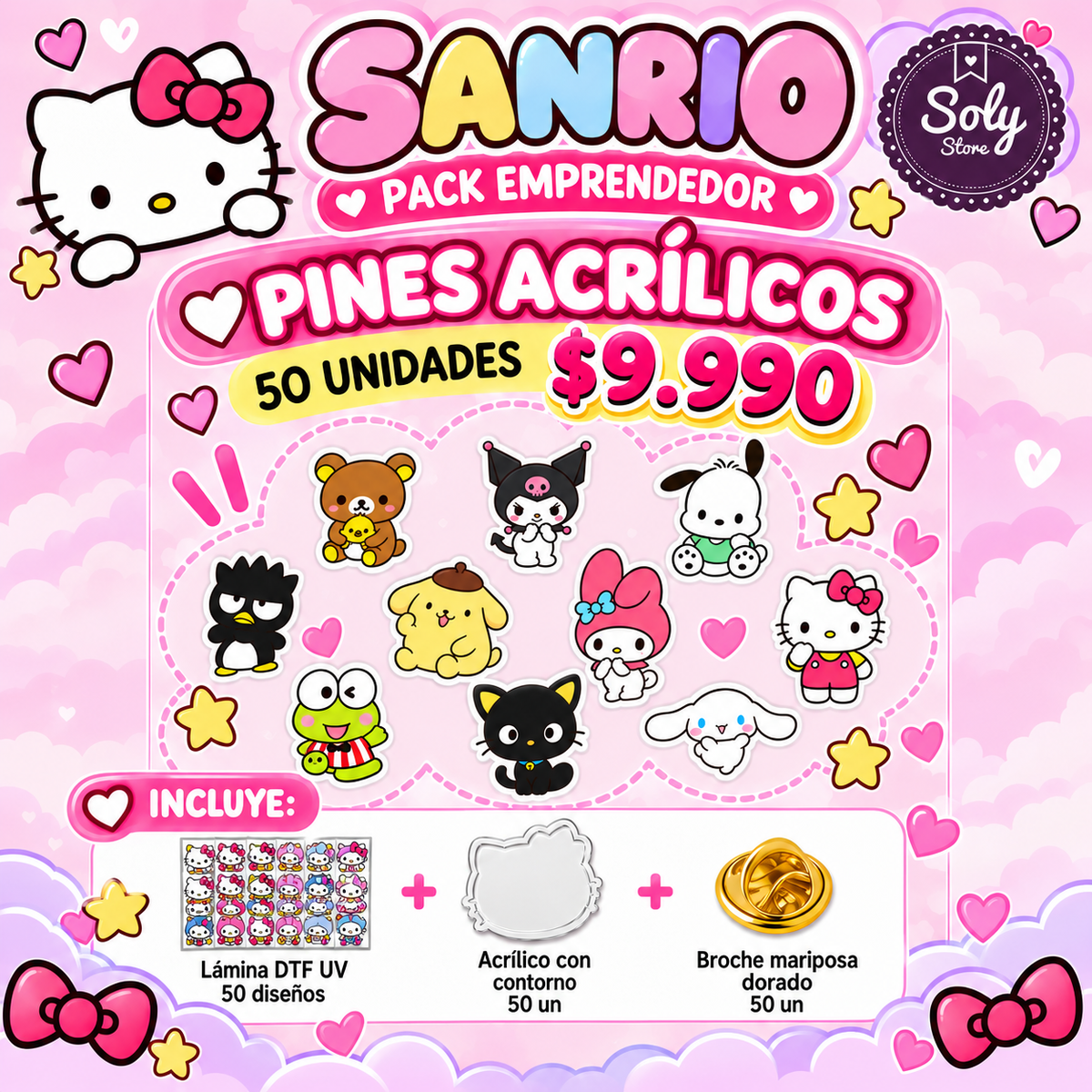 PACK EMPRENDEDOR PINES / SANRIO / PS01