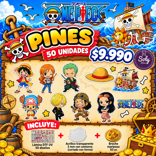 PACK EMPRENDEDOR PINES / ONE PIECE / POP01