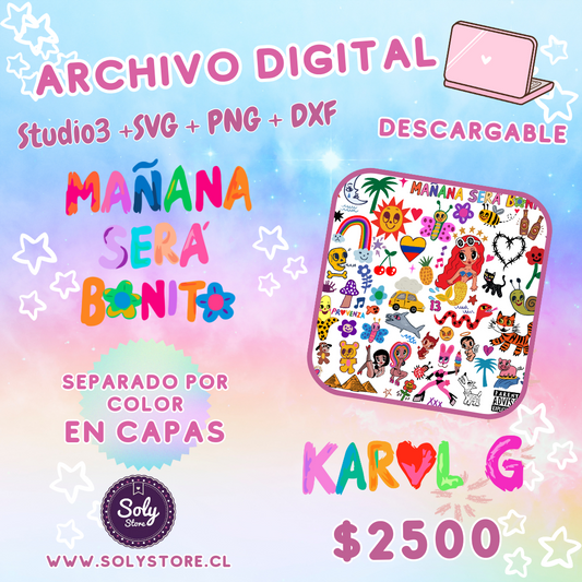 PACK VECTORES KAROL G - MAÑANA SERA BONITO