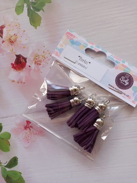 Borlas (5un) - Morado #11