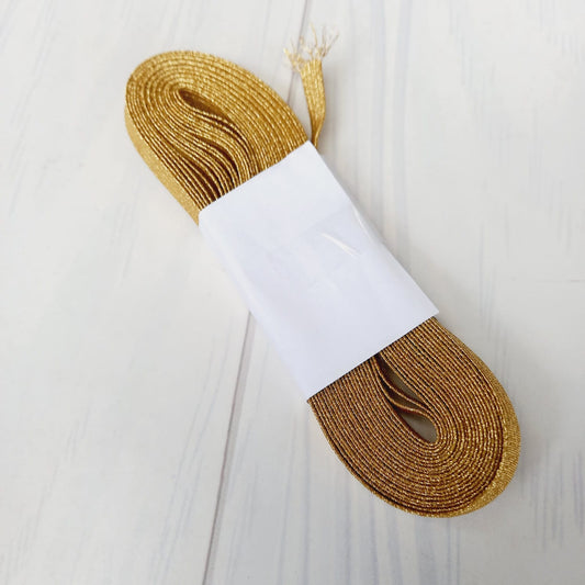 Elástico Glitter - Dorado 5mt #3