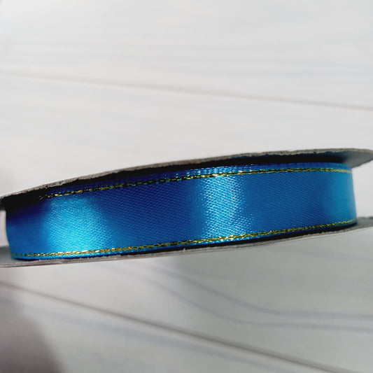 CINTA SATIN CON BORDE DORADO 50 MT - CALIPSO