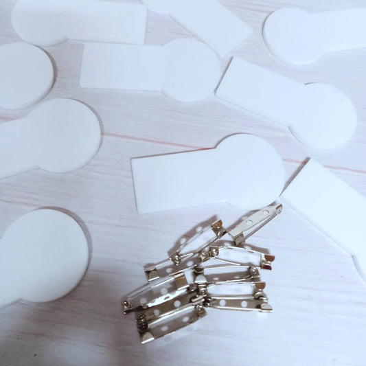 Pin para sublimar + Gancho prendedor