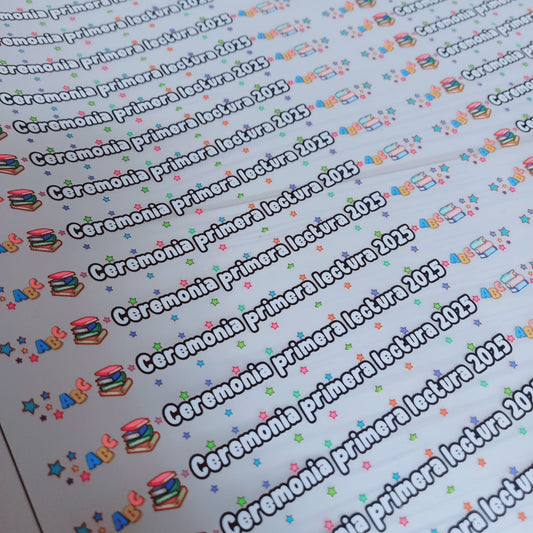 DTF Textil para medallas 03 Primera Lectura