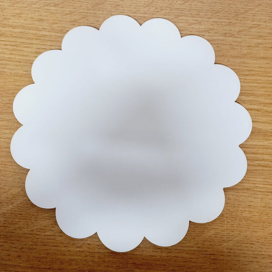 Pack 10un Bandeja Festón Torta Mdf Blanco