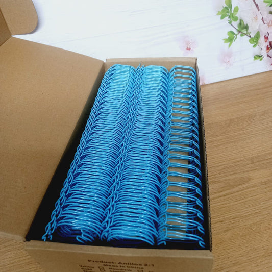 Caja 36 anillos 32mm paso 2:1 CALIPSO (LAKY BLUE)