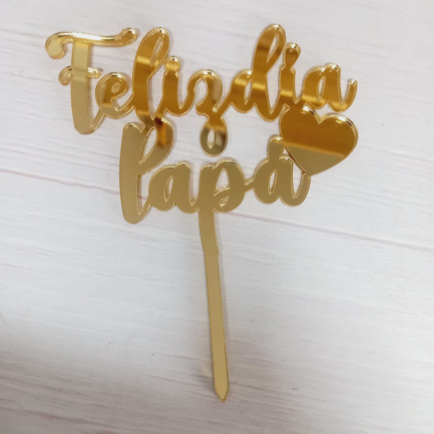 Topper para torta acrílico
