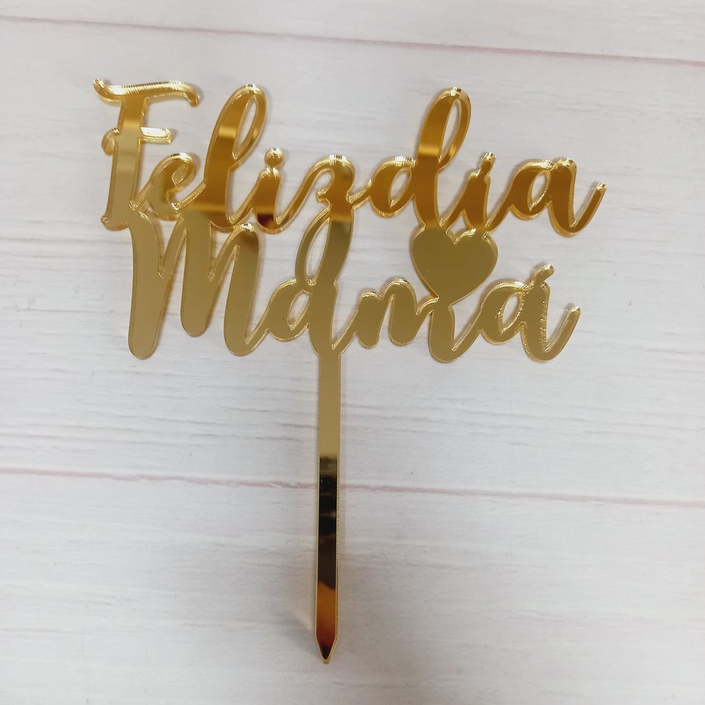 Topper para torta acrílico