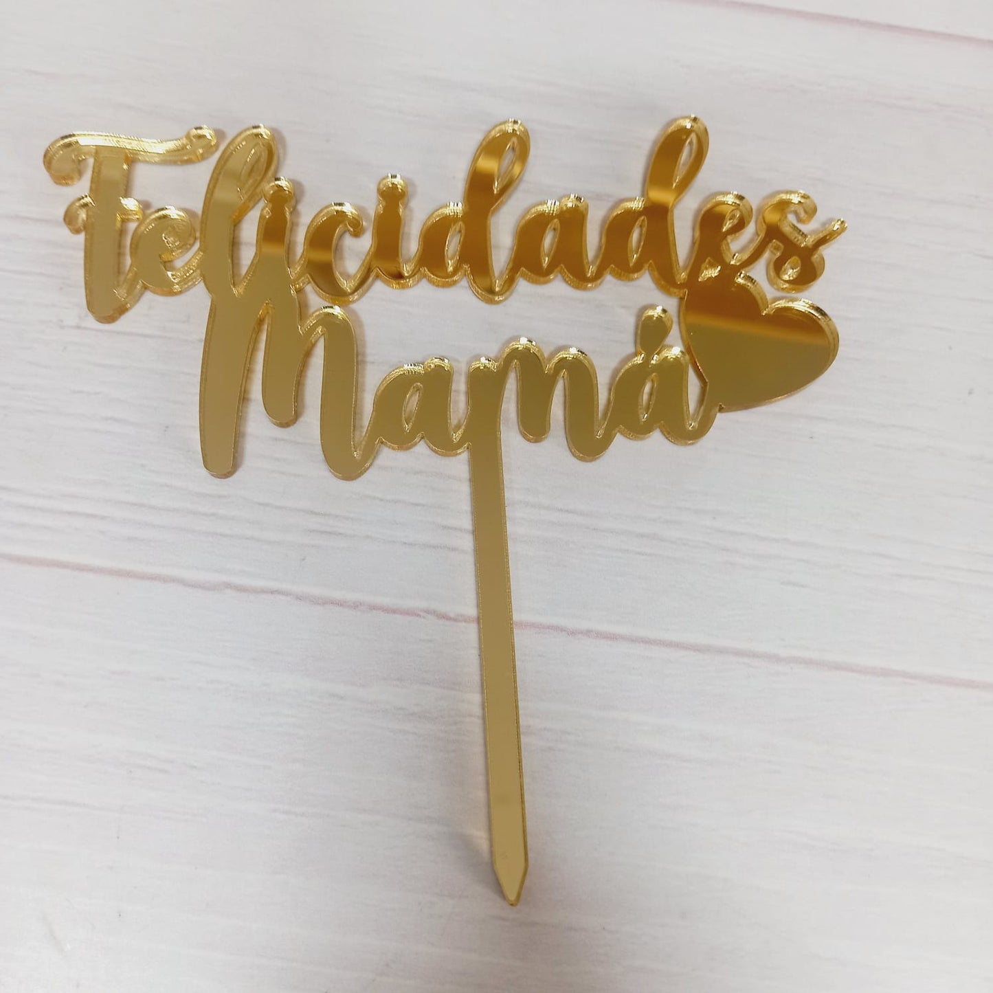 Topper para torta acrílico