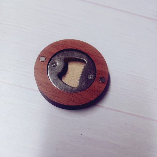 Destapador imán madera durolac café Claro