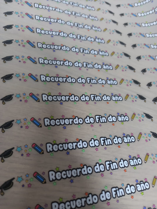 DTF Textil - para medallas recuerdo de fin de año #04