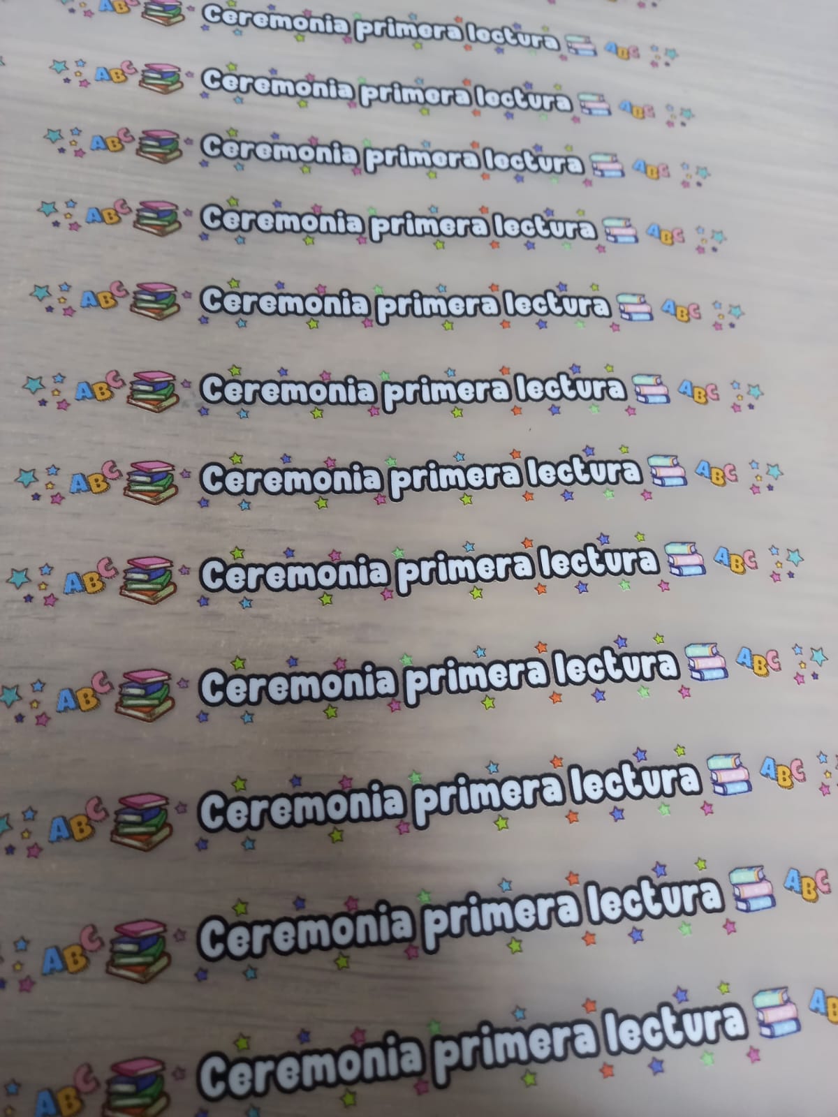 DTF Textil - para medallas primera lectura #01