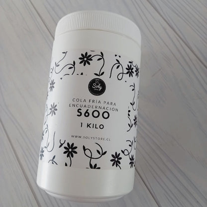 Cola fría para encuadernación S600 + brocha de regalo