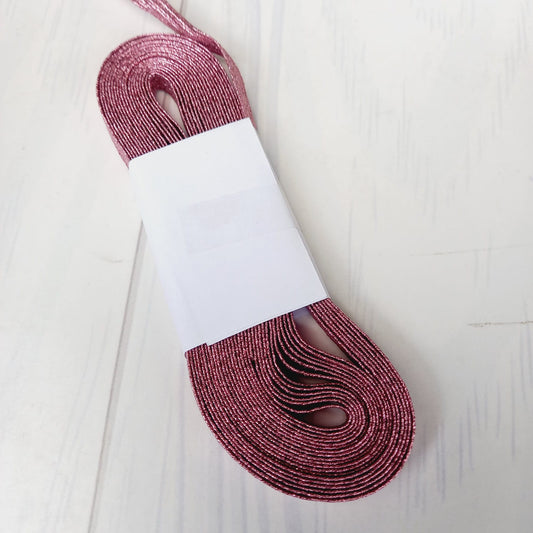 Elástico Glitter - Rose Red 5mt #9