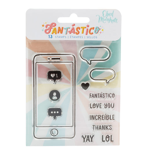 AC - OBED MARSHALL - FANTÁSTICO - MINI - ACRYLIC (13 PIECE) STAMP TIMBRE SILICONA