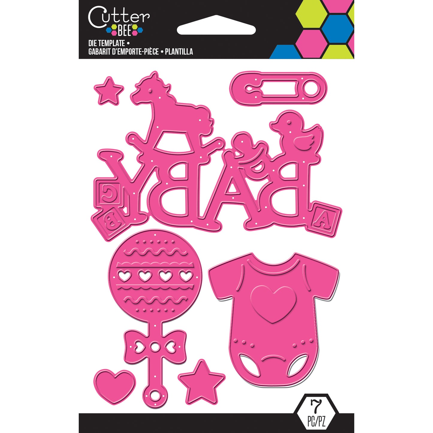 AC - BABY DIE TEMPLATE - Troquel (7pcs)