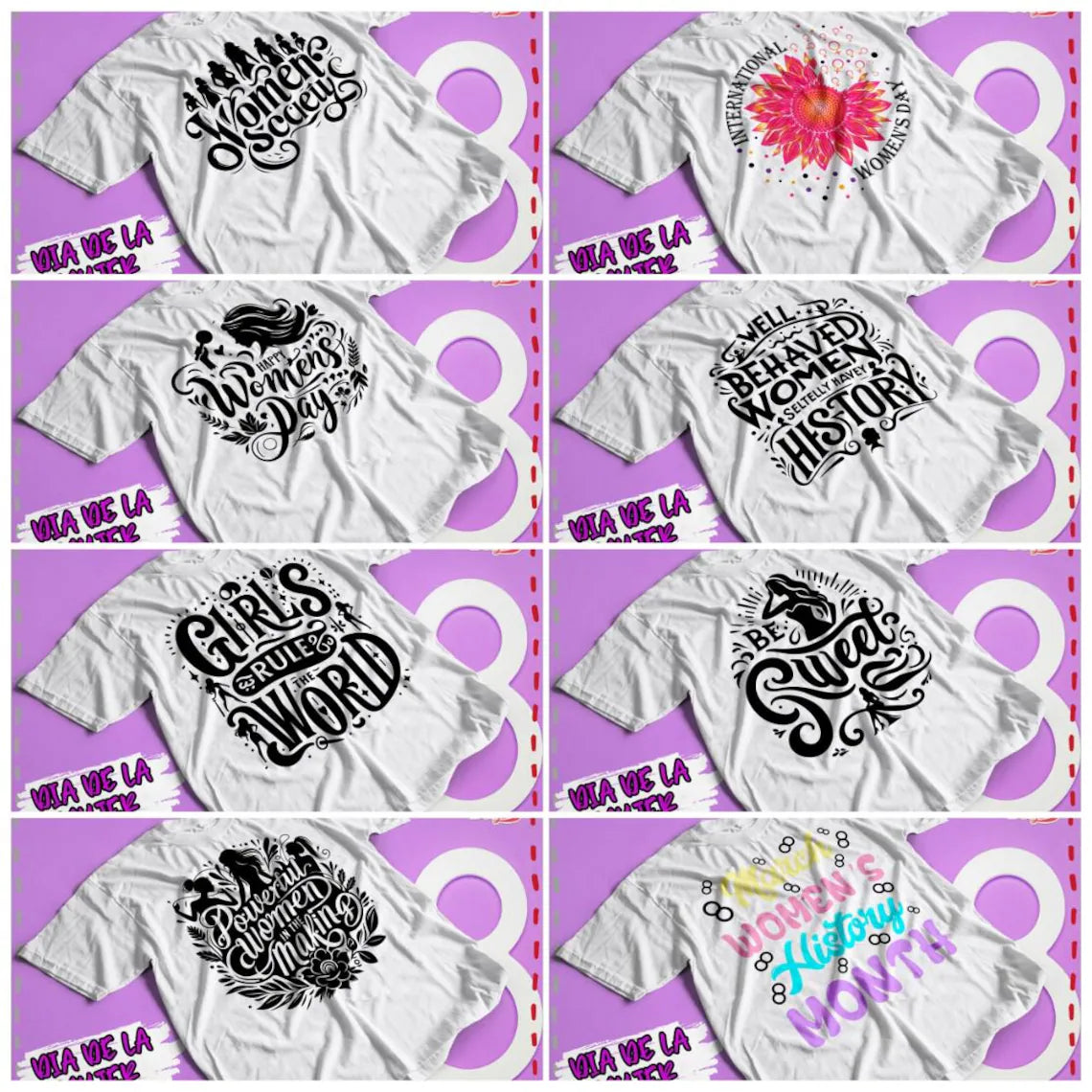 *Archivo Digital* Pack digital día de la mujer 600 archivos