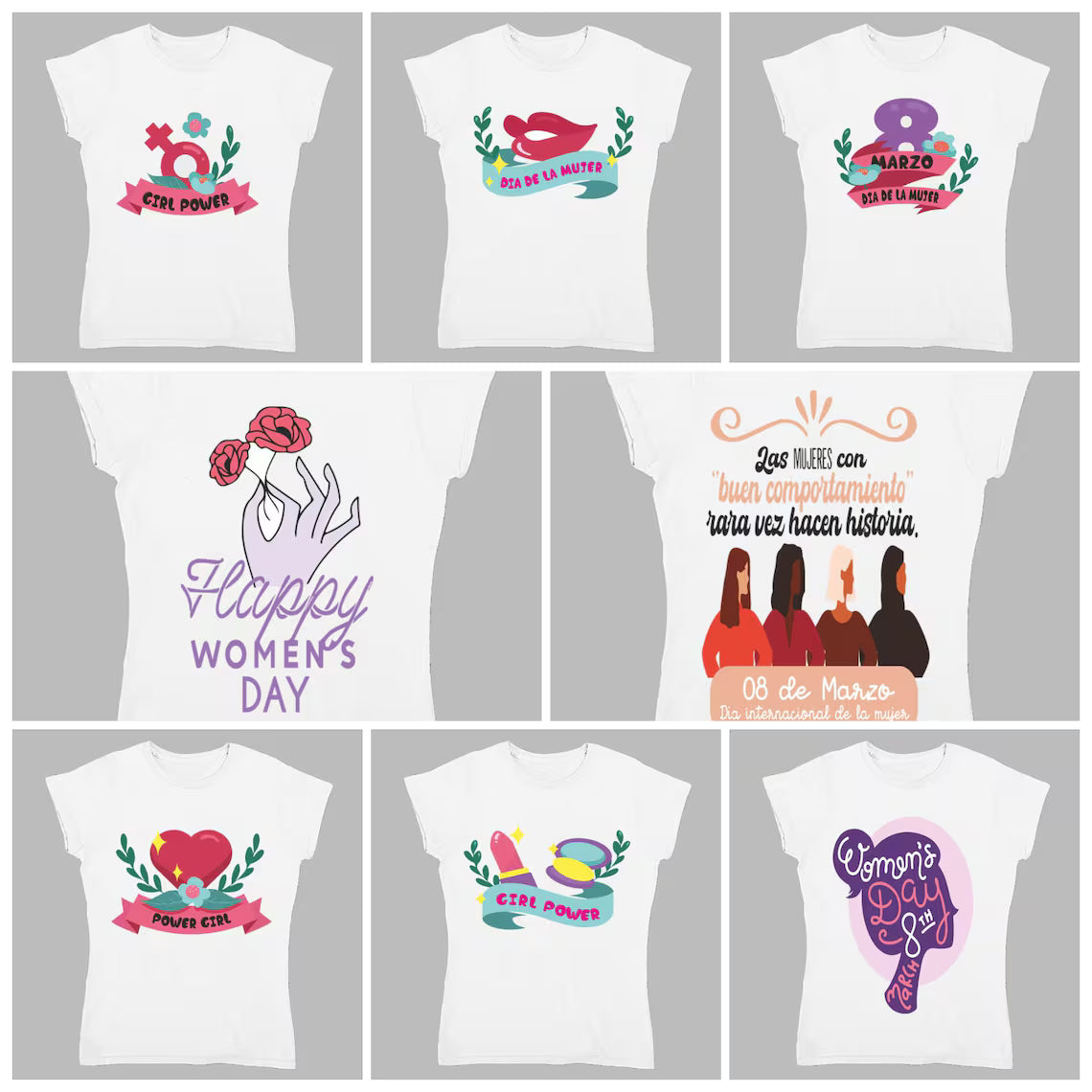 *Archivo Digital* Pack digital día de la mujer 600 archivos