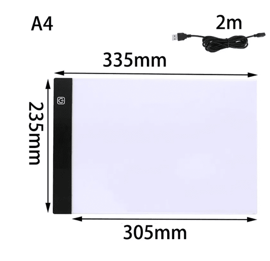 MESA DE LUZ DIBUJO Y ENCUADERNACIÓN TAMAÑO A4