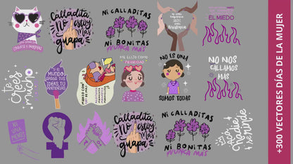 *Archivo Digital* Pack digital día de la mujer 600 archivos