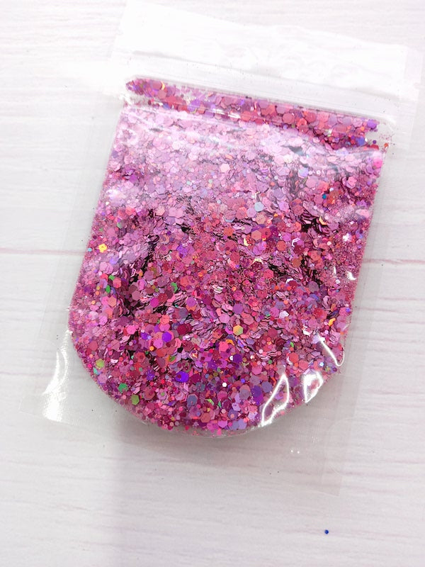 Glitter Chunky 20 gr - Rosado